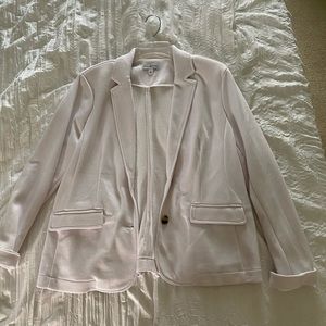 kim rogers white linen women’s blazer